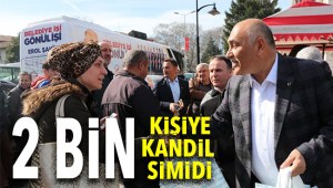 Erol Şahinden 2 bin kişiye kandil simidi