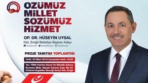 BBP adayı UYSAL, projelerini bu akşam tanıtıyor
