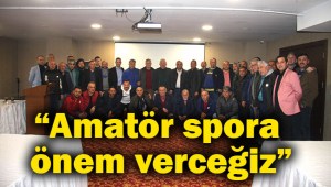 Posbıyık, amatör spor kulüp yöneticileriyle buluştu